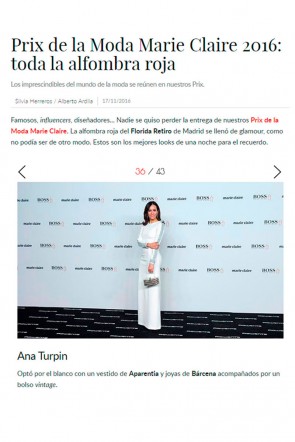 la actriz ana turpin impresionante con el vestido blanco largo neopreno viena en gala prix marie claire