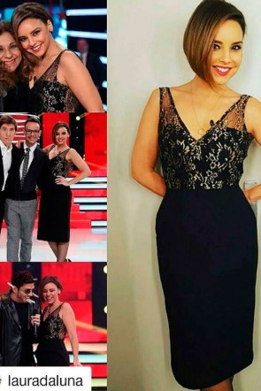 la cantante chenoa con el vestido de daluna giuilia en nuestra web de apparentia