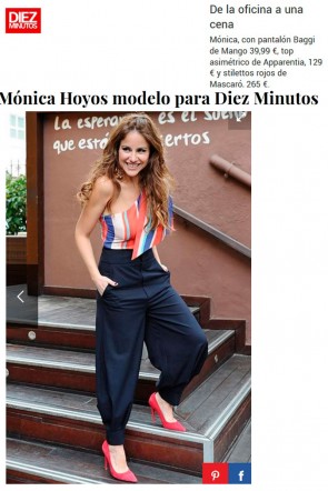 monica hoyos top jade revista diez minutos rayas apparentia