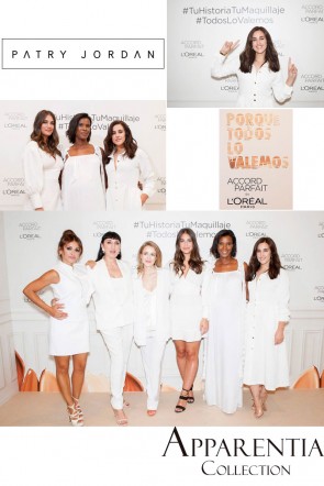 patry jordan evento loreal tuhistoriatumaquillaje circulo bellas artes vestido camisero blanco de apparentia