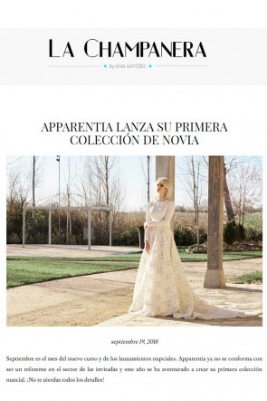 la champanera coleccion de novias bridal wedding apparentia