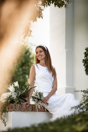 Invitada Perfecta con el vestido midi Denisse