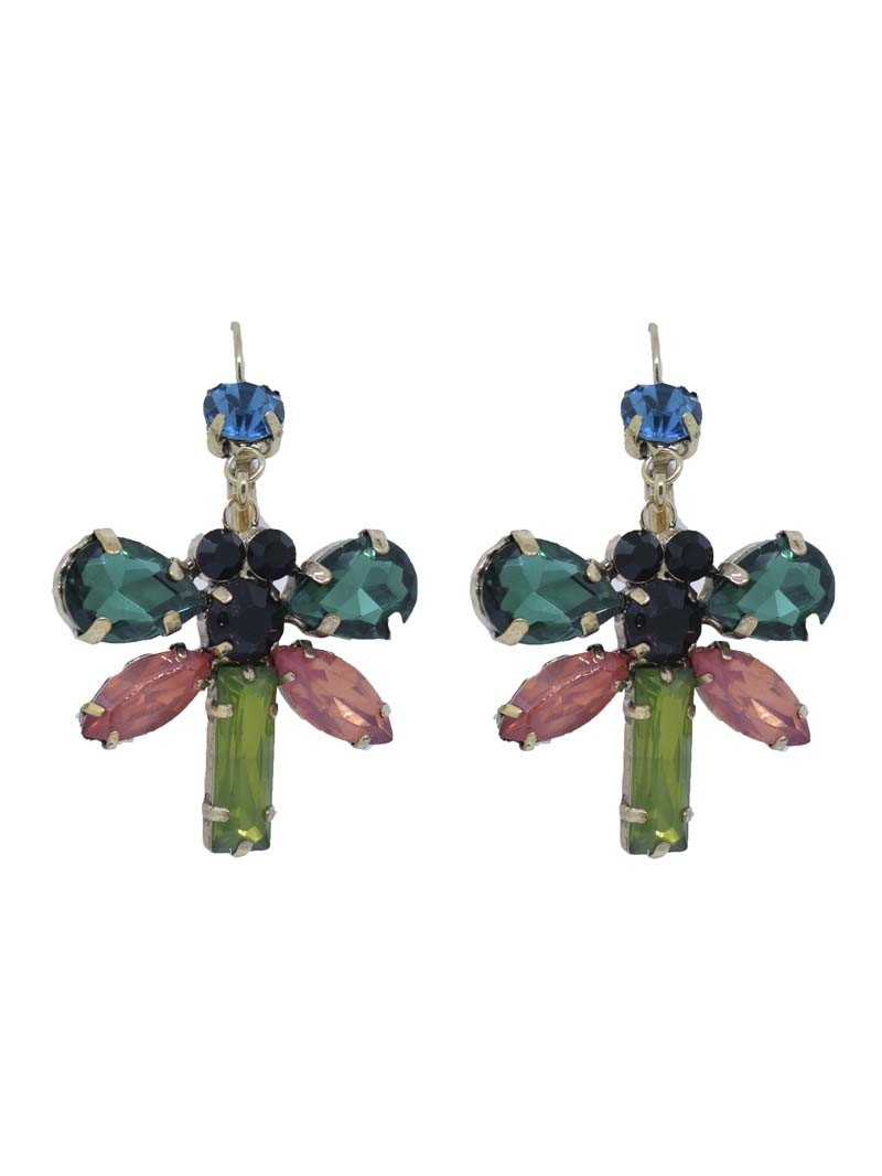 pendientes piedras colores forma mariposa rosa verde azul negro para invitadas bodas bautizo comunion coctel shoponline apparentia