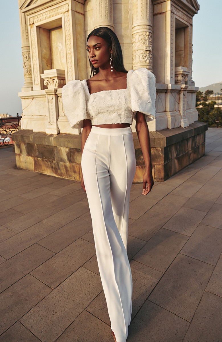 top bordado flores blanco para novia, segundo vestido, fiesta, evento, gala, mama de comunion, bautizo